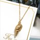 Hesiod Antique Gold Color Chain Summer Beach Jewlery Starfish Shell Pendant Necklace For Women