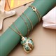 Hesiod Boho Conch Shells Necklace Sea Beach Shell Pendant Necklace Chain Jewelry For Women Collier Femme Shell Gold Color