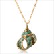 Hesiod Boho Conch Shells Necklace Sea Beach Shell Pendant Necklace Chain Jewelry For Women Collier Femme Shell Gold Color