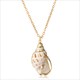 Hesiod Boho Conch Shells Necklace Sea Beach Shell Pendant Necklace Chain Jewelry For Women Collier Femme Shell Gold Color