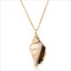 Hesiod Boho Conch Shells Necklace Sea Beach Shell Pendant Necklace Chain Jewelry For Women Collier Femme Shell Gold Color