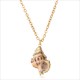 Hesiod Boho Conch Shells Necklace Sea Beach Shell Pendant Necklace Chain Jewelry For Women Collier Femme Shell Gold Color