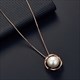 Accessoires Für Damen Hohl Runder Schmuck Set Perle Anhänger Halskette Ohrstecker Set Braut Valentinstag Geschenk Für Damen