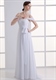 Weißes Chiffon-Prom-Kleid mit schulterfreiem Ausschnitt und Spaghettiträgern