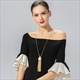 Long Chain Tassel Necklace Bohemian Statement Jewelry For Women