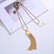 Long Chain Tassel Necklace Bohemian Statement Jewelry For Women