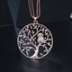 Fashion Drop Pendant Necklace Owl Tree Of Life Round Pendant Necklace Clavicle Chain Jewelry Zinc Alloy Luxury Women