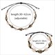 Nature Seashell Cowrie Charm Necklaces For Women Choker Rope Chain Bracelets Shell Necklace&Bracelet Bohemia Summer Jewelry Gift