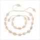 Nature Seashell Cowrie Charm Necklaces For Women Choker Rope Chain Bracelets Shell Necklace&Bracelet Bohemia Summer Jewelry Gift