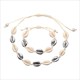 Nature Seashell Cowrie Charm Necklaces For Women Choker Rope Chain Bracelets Shell Necklace&Bracelet Bohemia Summer Jewelry Gift