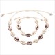 Nature Seashell Cowrie Charm Necklaces For Women Choker Rope Chain Bracelets Shell Necklace&Bracelet Bohemia Summer Jewelry Gift