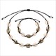 Nature Seashell Cowrie Charm Necklaces For Women Choker Rope Chain Bracelets Shell Necklace&Bracelet Bohemia Summer Jewelry Gift