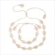 Nature Seashell Cowrie Charm Necklaces For Women Choker Rope Chain Bracelets Shell Necklace&Bracelet Bohemia Summer Jewelry Gift