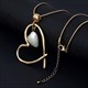 Brautjungfer Geschenk Neue Anhänger Halsketten Lange Kette Herzform Perlenkette Bff
