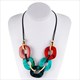 Classic Acrylic Necklace Piece Collars Fashion Jewelry Accessories N035 Marble Original For Women