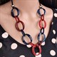 Classic Acrylic Necklace Piece Collars Fashion Jewelry Accessories N035 Marble Original For Women