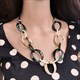 Classic Acrylic Necklace Piece Collars Fashion Jewelry Accessories N035 Marble Original For Women