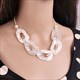 Classic Acrylic Necklace Piece Collars Fashion Jewelry Accessories N035 Marble Original For Women