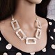 Classic Acrylic Necklace Piece Collars Fashion Jewelry Accessories N035 Marble Original For Women