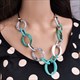 Classic Acrylic Necklace Piece Collars Fashion Jewelry Accessories N035 Marble Original For Women