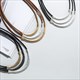 Multilayer Geometric Choker Necklace With Genuine Leather