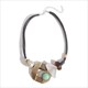 Retro Black Leather Rope Choker Necklace With Leaves, Feather, Butterfly & Heart Charms