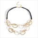 Retro Black Leather Rope Choker Necklace With Leaves, Feather, Butterfly & Heart Charms