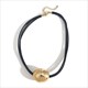Retro Black Leather Rope Choker Necklace With Leaves, Feather, Butterfly & Heart Charms