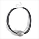Retro Black Leather Rope Choker Necklace With Leaves, Feather, Butterfly & Heart Charms