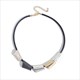 Retro Black Leather Rope Choker Necklace With Leaves, Feather, Butterfly & Heart Charms
