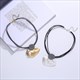 Multilayer Black Leather Pearl Choker Necklace With Irregular Metal Accents