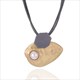 Multilayer Black Leather Pearl Choker Necklace With Irregular Metal Accents
