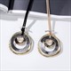 Multilayer Gold Circle Pendant Necklace For Women