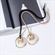 Multilayer Gold Circle Pendant Necklace For Women
