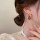36L Luxury Jewelry Set Bohemain Colorful Circle Pendant Necklace Earrings Stainless Steel For Women Girl Non-Fading