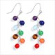 7 Chakra Healing Balance Necklace Silver Plated Vintage Pendant