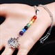 7 Chakra Lotus Flower Of Life Stainless Steel Chain Necklace