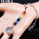 7 Chakra Lotus Flower Of Life Stainless Steel Chain Necklace