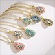 Colorful Enamel Drop Oil Pendant Necklace For Women
