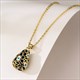 Colorful Enamel Drop Oil Pendant Necklace For Women