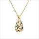 Colorful Enamel Drop Oil Pendant Necklace For Women