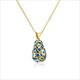 Colorful Enamel Drop Oil Pendant Necklace For Women