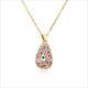 Colorful Enamel Drop Oil Pendant Necklace For Women