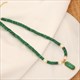 Stone Beaded Eye Pendant Necklace – Natural Elephant Clavicle Chain Jewelry
