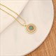 Stone Beaded Eye Pendant Necklace – Natural Elephant Clavicle Chain Jewelry