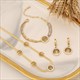 Personalized Life Tree Zircon Necklace Set Stainless Steel