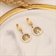 Personalized Life Tree Zircon Necklace Set Stainless Steel