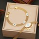 Blaues Auge Mesh Kette Halskette Set - Edelstahl Mode Schmuck