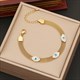 Blaues Auge Mesh Kette Halskette Set - Edelstahl Mode Schmuck