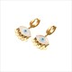 Blaues Auge Mesh Kette Halskette Set - Edelstahl Mode Schmuck